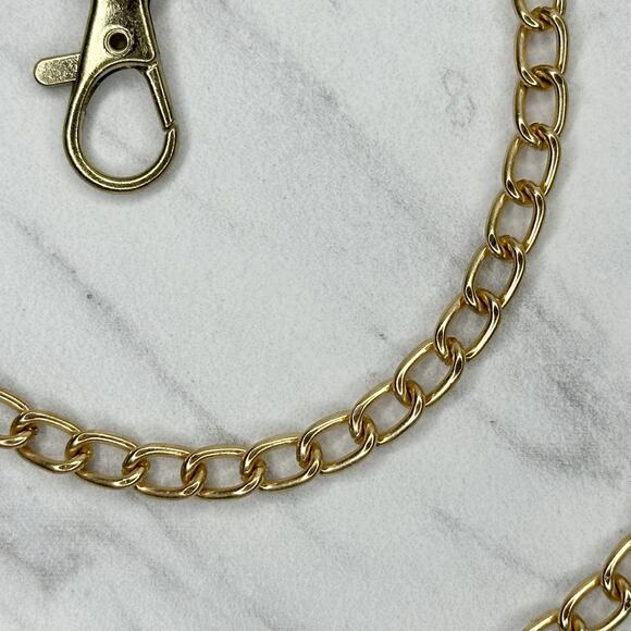 Gold Tone Chain Link Purse Handbag Bag Replacement Strap ✨ - Picture 11 of 12